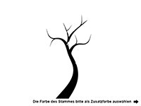 Wandtattoo Baum mit Schmetterlingen Motivansicht