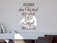 Zweifarbiges Wandtattoo Wir kÃ¶nnen den Wind nicht Ã¤ndern