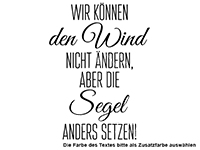 Wandtattoo Wir können den Wind nicht ändern Motivansicht