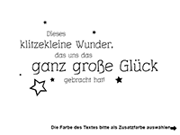 Wandtattoo Dieses klitzekleine Wunder Motivansicht