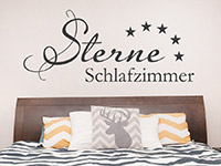 Wandtattoo Sterne Schlafzimmer im Schlafzimmer