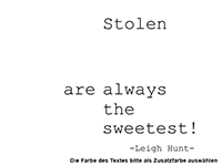 Wandtattoo Stolen Kisses