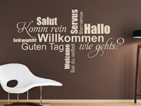 Wandtattoo Servus, willkommen, hallo | Bild 4