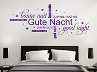 Wandtattoo Gute Nacht mit Sternen | Bild 4