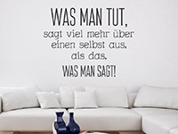 Wandtattoo Was man tut ... | Bild 3