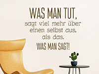 Wandtattoo Was man tut ... | Bild 4