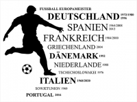 Wandtattoo Fußball Europameister