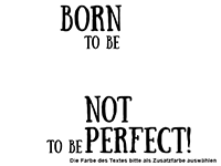 Wandtattoo Born to be happy Motivansicht