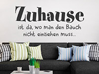 Wandtattoo Zuhause ist da... im Wohnzimmer