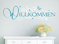 Wandtattoo Willkommen mit Ornament | Bild 4