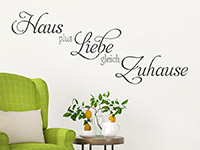 Wandtattoo Haus Liebe Zuhause