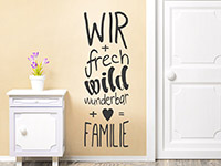 Wandtattoo Freche Familie | Bild 3