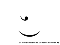 Wandtattoo Smile zweifarbig