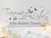 Wandtattoo Träume nicht dein Leben... | Bild 4