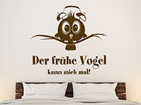 Wandtattoo Der frühe Vogel kann mich... | Bild 2