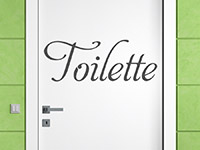 Wandtattoo Toilette