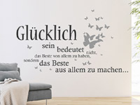 Wandtattoo Glücklich sein bedeutet... | Bild 2