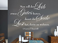 Wandtattoo Dem Leib etwas Gutes bieten