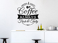Wandtattoo Button Premium Quality Coffee | Bild 2