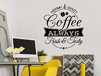 Wandtattoo Button Premium Quality Coffee | Bild 4