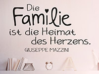 Wandtattoo Die Familie ist die Heimat | Bild 3