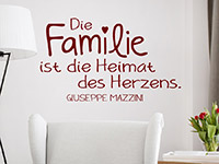 Wandtattoo Die Familie ist die Heimat | Bild 4