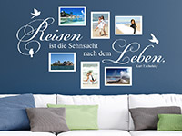 Wandtattoo Fotorahmen Reisen