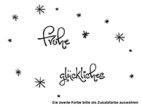 Wandtattoo Frohe Weihnachten mit süßen Vögeln Motivansicht