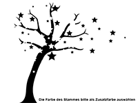 Wandtattoo Sternenbaum