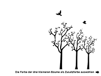 Wandtattoo Baumallee