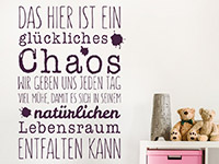 Wandtattoo Ein glückliches Chaos