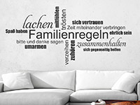 Wandtattoo Familienregeln Begriffe | Bild 3