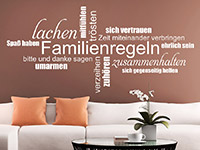 Wandtattoo Familienregeln Begriffe | Bild 4