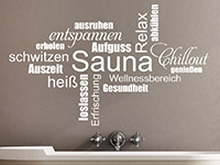 Wandtattoo Sauna Begriffe | Bild 3