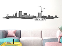 Essen Skyline Wandtattoo als moderne Wanddeko