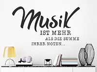 Wandtattoo Musik ist mehr...