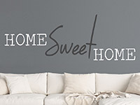 Wandtattoo Modernes home sweet home im Flur