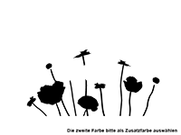 Wandtattoo Klatschmohn