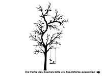 Wandtattoo Verzweigter Baum