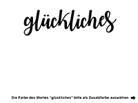 Wandtattoo Glückliches Leben