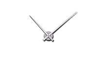 Wandtattoo Uhr Cube Design