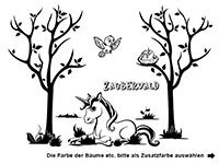 Wandtattoo Zauberwald