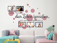 Wandtattoo Fotorahmen Lieber verrückt | Bild 2