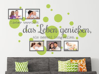 Wandtattoo Fotorahmen Lieber verrückt | Bild 4