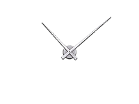 Wandtattoo Uhr Mond Motivansicht