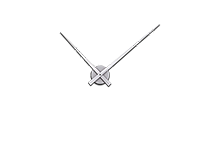 Wandtattoo Uhr Mond