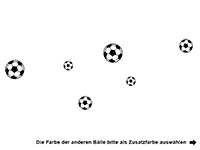 Wandtattoo Fußball Mix