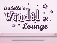 Wandtattoo Windel Lounge