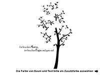 Wandtattoo Fotorahmen Baum Ein bisschen Mama...