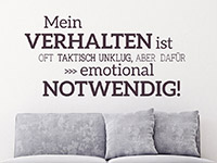 Wandtattoo Mein Verhalten im Wohnzimmer